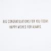 Hallmark Signature Graduation Card (Came, Saw, Graduated)(Congrats Streamer Banner)