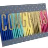 Hallmark Signature Graduation Card (Came, Saw, Graduated)(Congrats Streamer Banner)