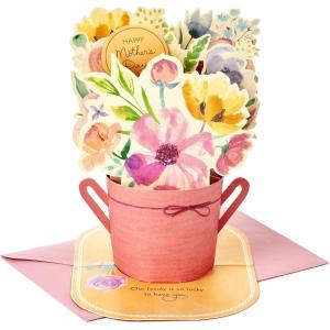 Hallmark Paper Wonder Mothers Day Pop Up Card for Mom (Pink Flower Bouquet, You’re the Best) (699MBC1127)