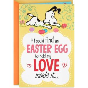 Hallmark Peanuts Easter Card (Pop Up Honeycomb Easter Egg)(Easter  Snoopy with Honeycomb Egg)