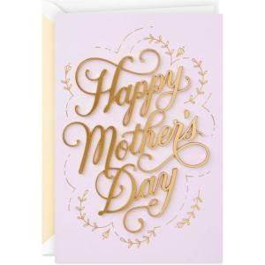 Hallmark Signature Mothers Day Card, Anniversary Card, Birthday Card (Because of Your Love)(Love You All Year Long)