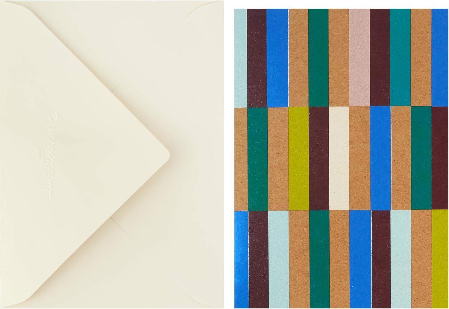 image:imageHallmark Geometric Blank Cards 24 Count with Envelopes and Pentel EnerGel RTX Retractable Liquid Gel Pens Pack of 12 for Birthdays Graduation Any Occasion