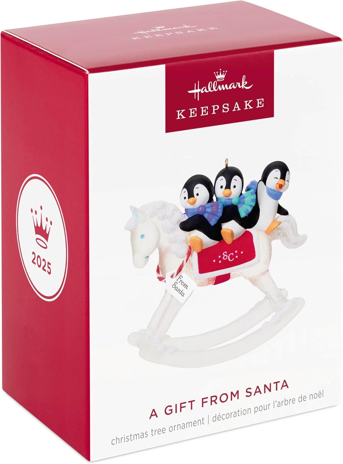 image:imageHallmark Keepsake Christmas Ornament 2025 A Gift from Santa Gifts for Penguin LoversA Gift from Santa