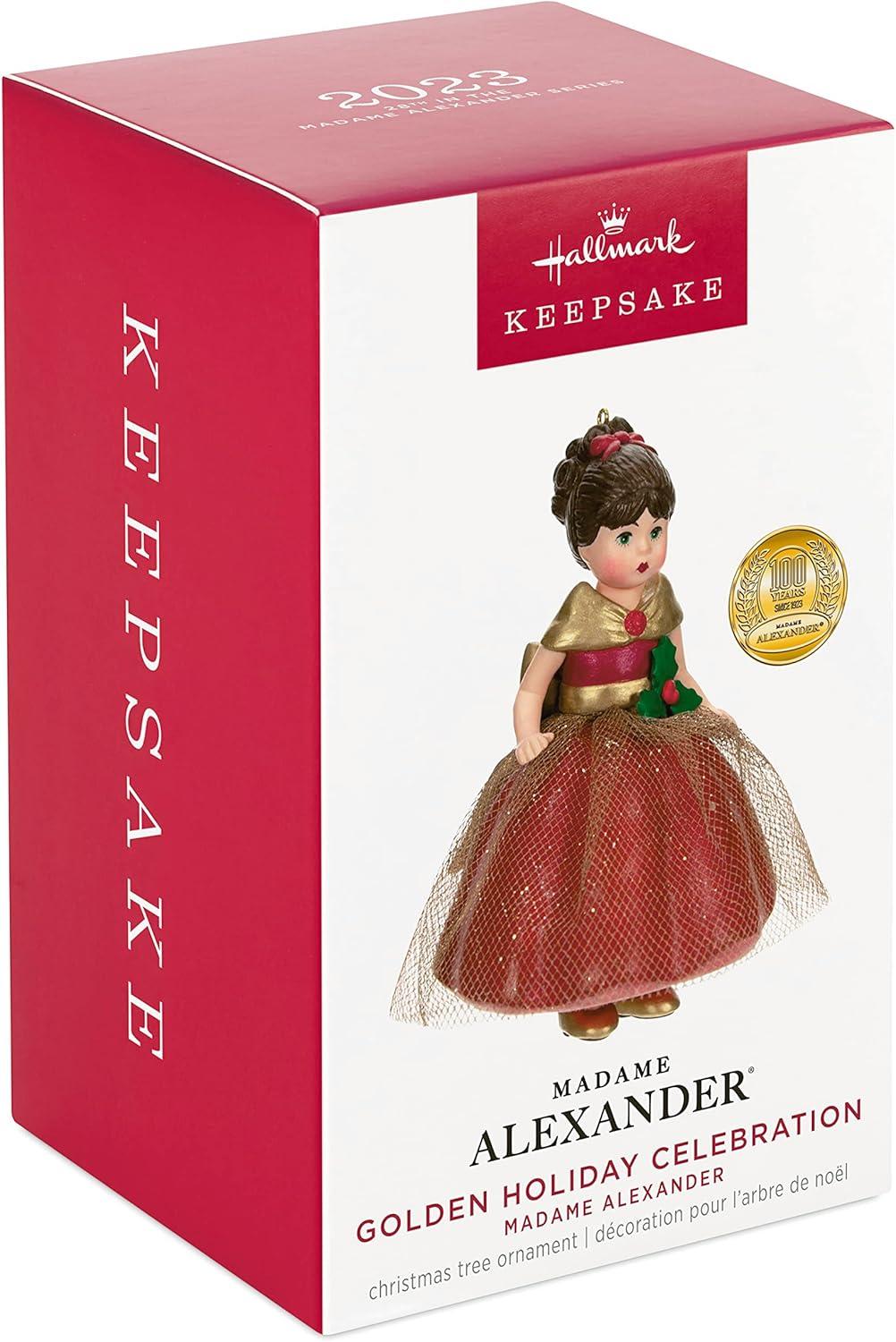 image:imageHallmark Keepsake Christmas Ornament 2025 Madame Alexander Deer Santa Gifts for Her2023 Golden Holiday