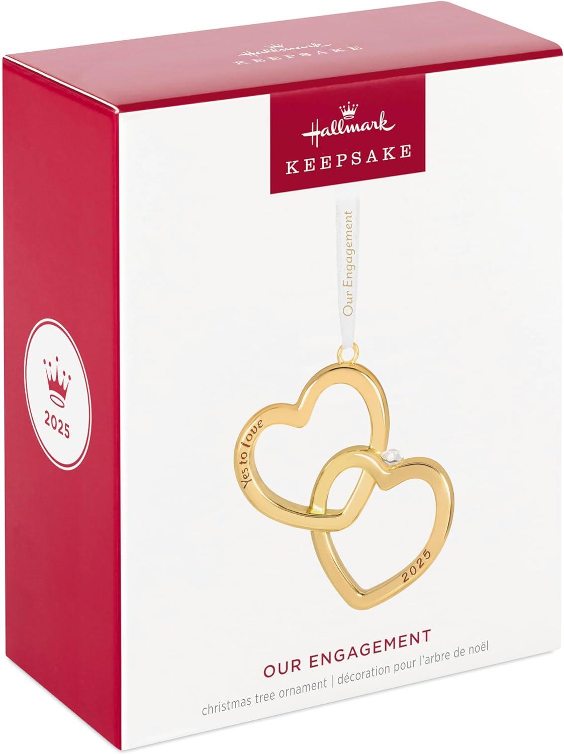 image:imageHallmark Keepsake Christmas Ornament 2025 Our Engagement 2025 Metal Engagement Gifts2025 Yes to Love