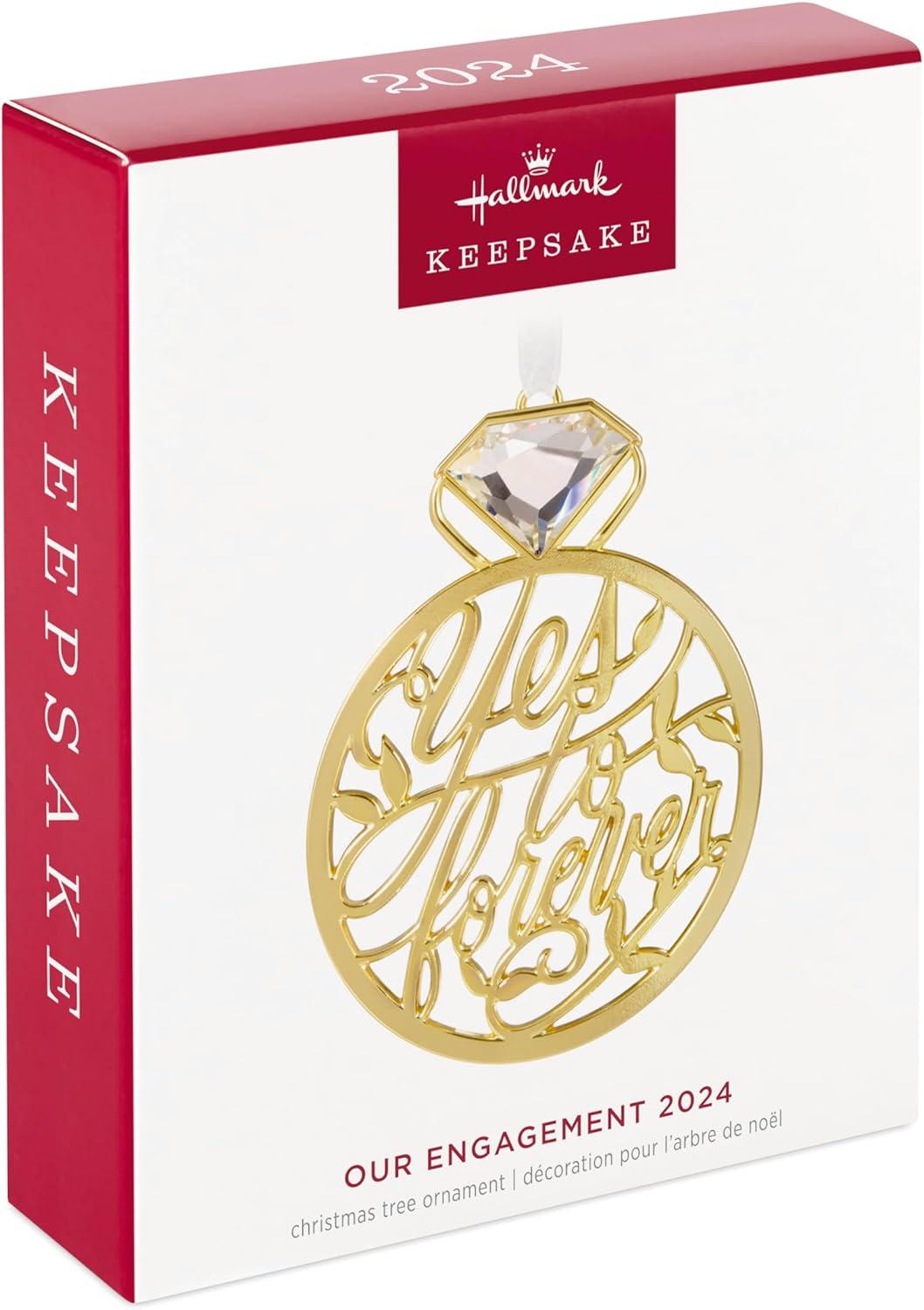 image:imageHallmark Keepsake Christmas Ornament 2025 Our Engagement 2025 Metal Engagement GiftsYes to Forever