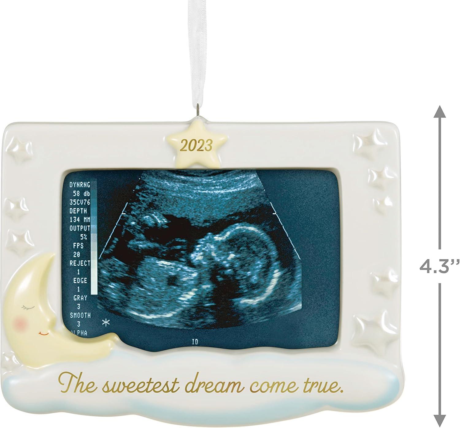 image:imageHallmark Keepsake Christmas Ornament 2025 Sweetest Dream Come True 2025 Photo Frame Porcelain New Baby Gifts2023 Sonogram Frame