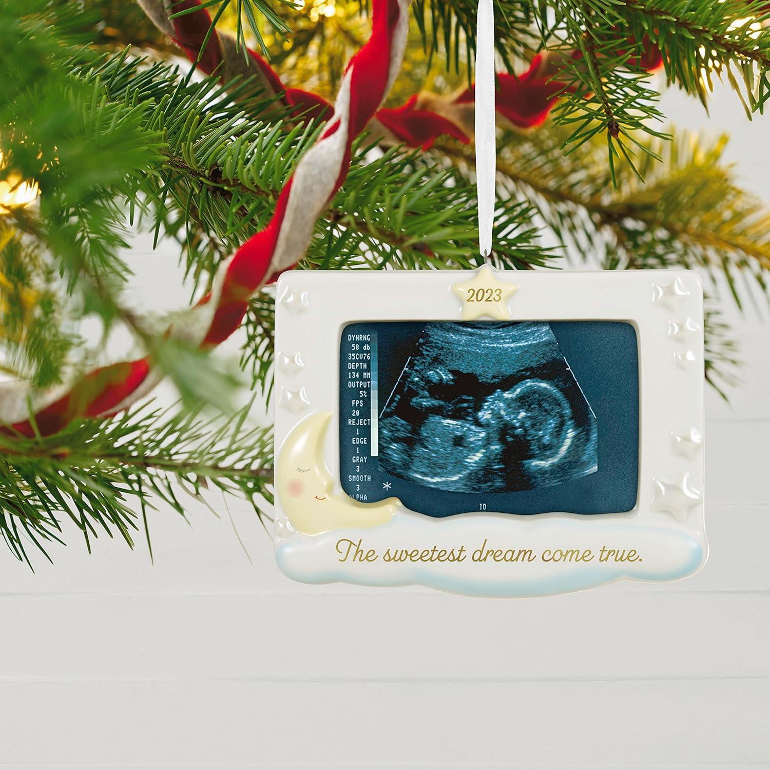image:imageHallmark Keepsake Christmas Ornament 2025 Sweetest Dream Come True 2025 Photo Frame Porcelain New Baby Gifts2023 Sonogram Frame