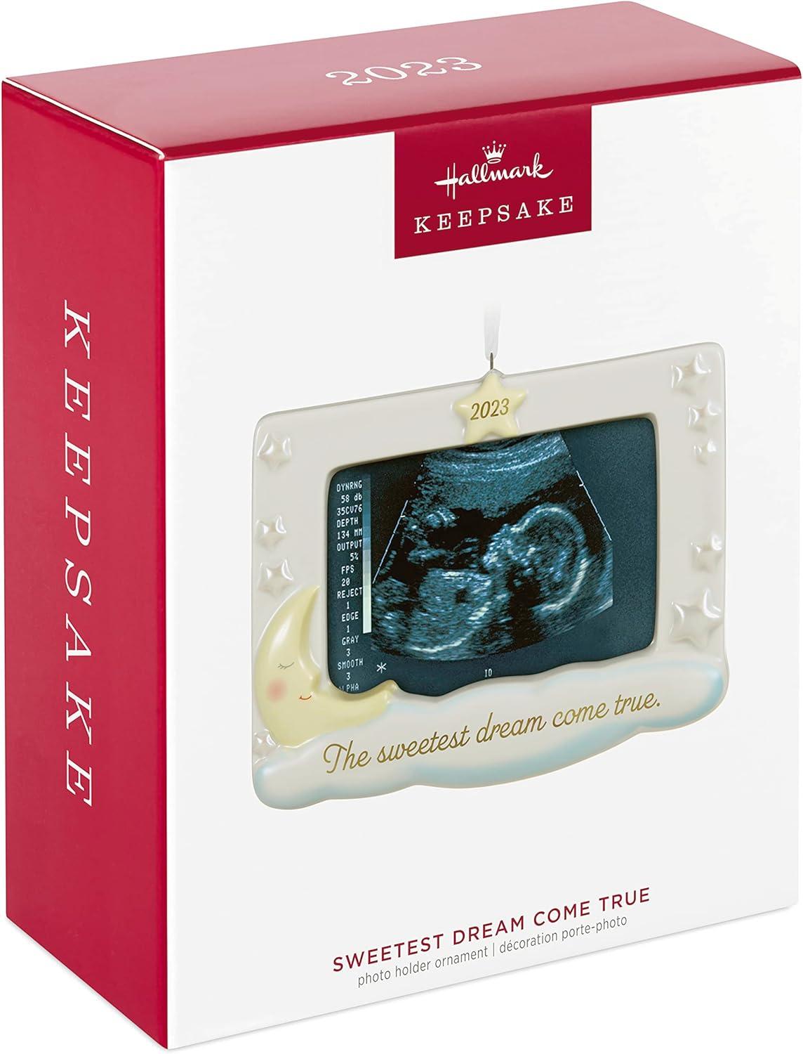 image:imageHallmark Keepsake Christmas Ornament 2025 Sweetest Dream Come True 2025 Photo Frame Porcelain New Baby Gifts2023 Sonogram Frame