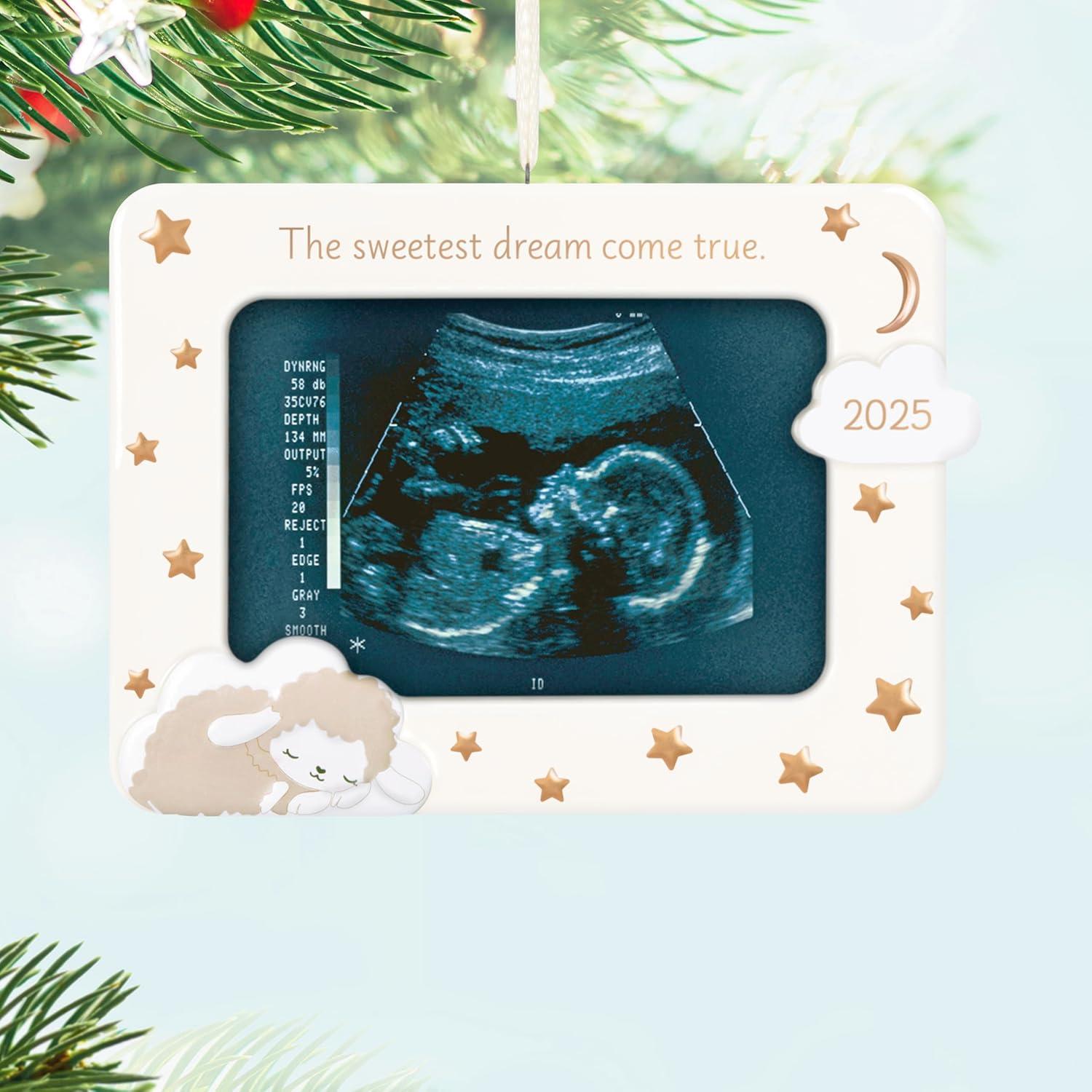 image:imageHallmark Keepsake Christmas Ornament 2025 Sweetest Dream Come True 2025 Photo Frame Porcelain New Baby Gifts2025 Sonogram Frame