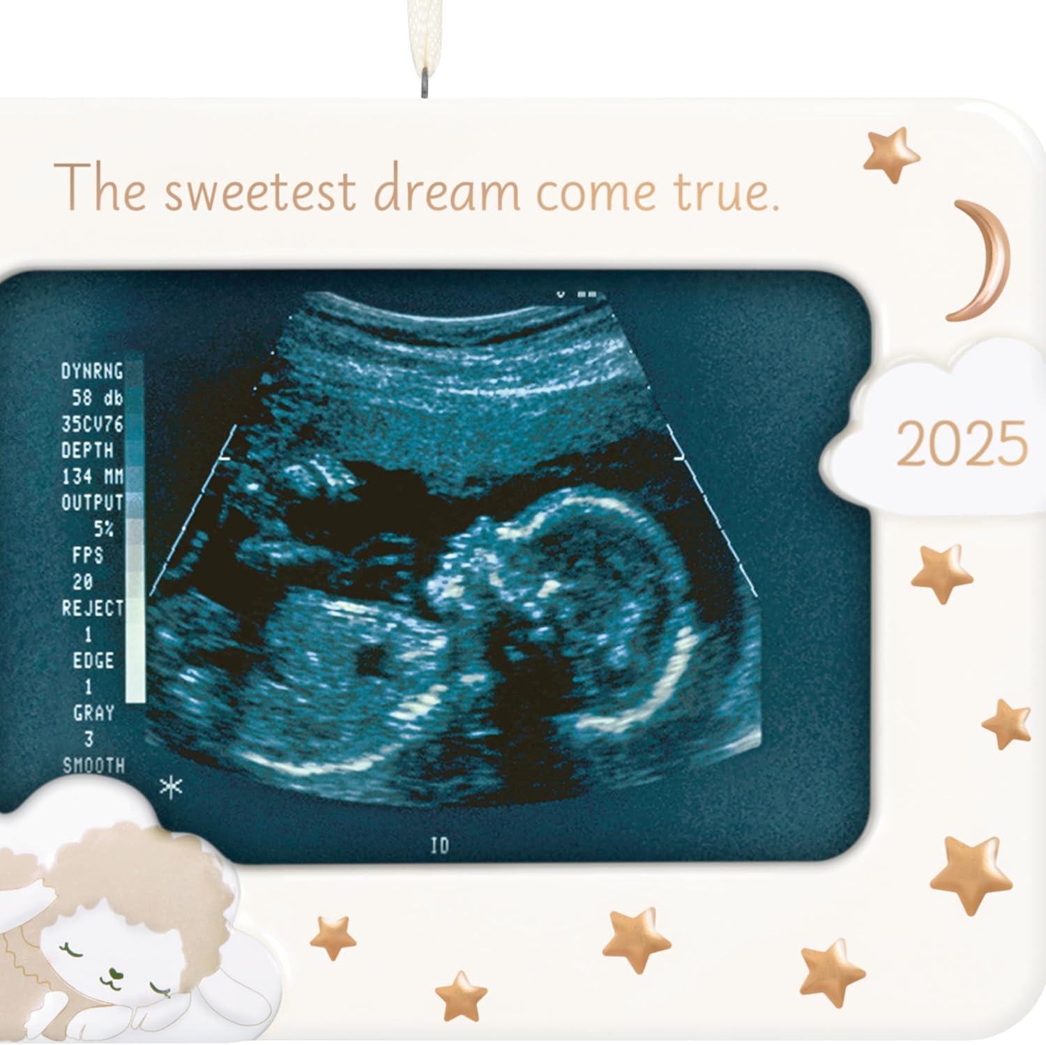 image:imageHallmark Keepsake Christmas Ornament 2025 Sweetest Dream Come True 2025 Photo Frame Porcelain New Baby Gifts2025 Sonogram Frame