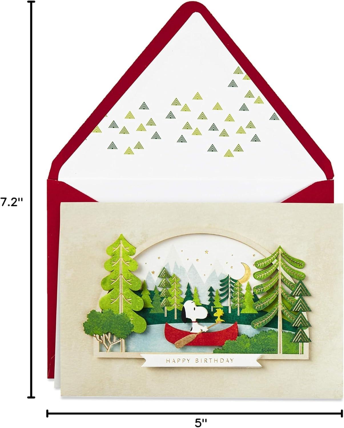 image:imageHallmark Signature Peanuts Birthday Card Snoopy CanoeSnoopy Canoe