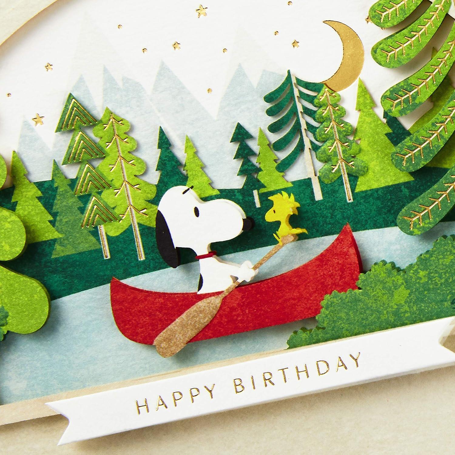 image:imageHallmark Signature Peanuts Birthday Card Snoopy CanoeSnoopy Canoe