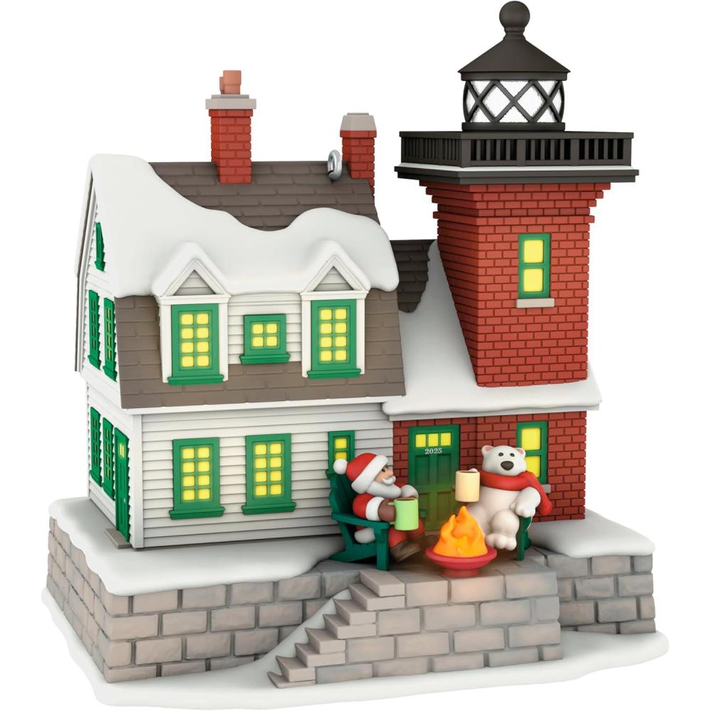 image:imageHallmark Keepsake Christmas Ornament 2025 Holiday Lighthouse 2025 with Light Gifts for Christmas Lovers2025 Holiday Lighthouse