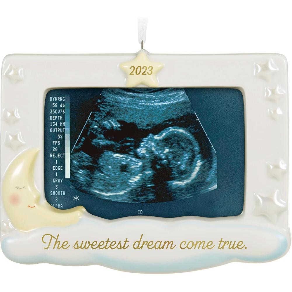 image:imageHallmark Keepsake Christmas Ornament 2025 Sweetest Dream Come True 2025 Photo Frame Porcelain New Baby Gifts2023 Sonogram Frame