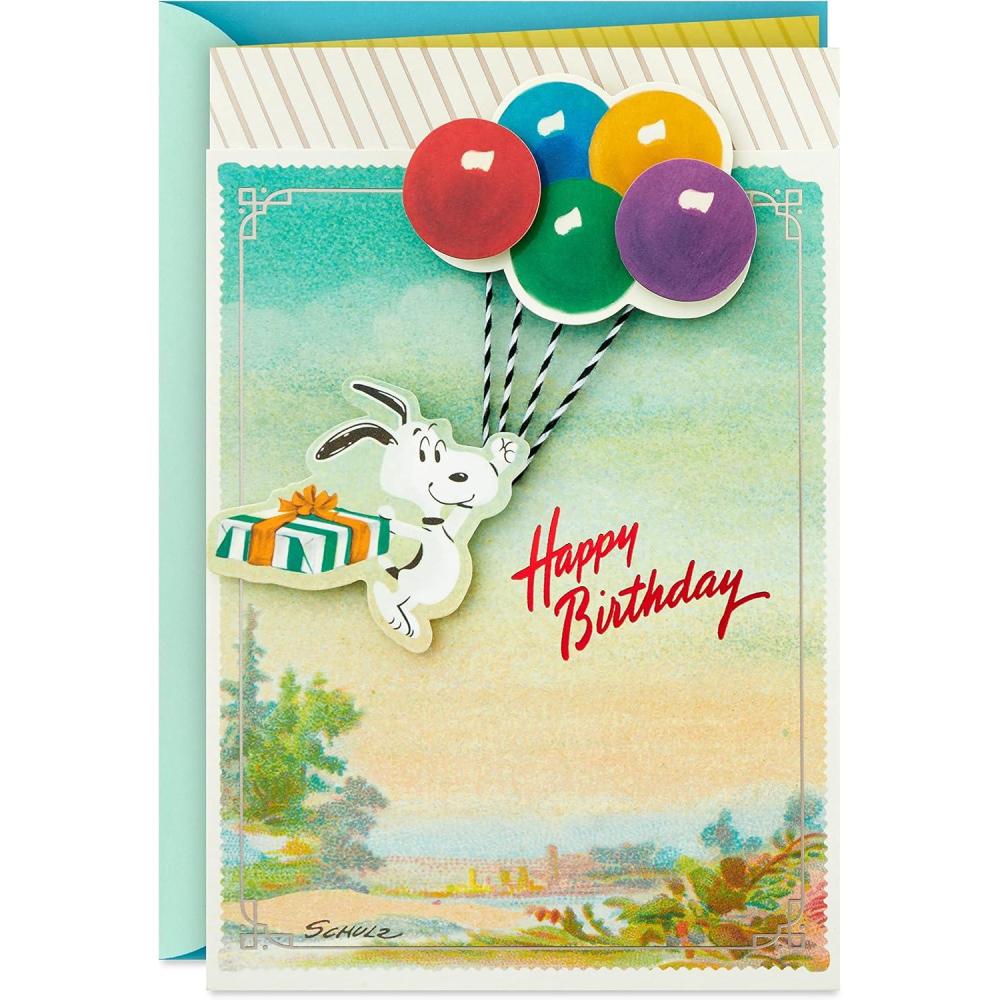 image:imageHallmark Peanuts Birthday Card Snoopy BalloonsSnoopy Balloons