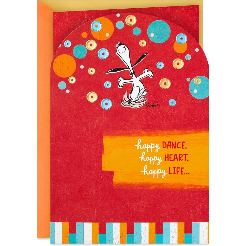 image:imageHallmark Peanuts Birthday Card Snoopy BalloonsSnoopy Happy Dance