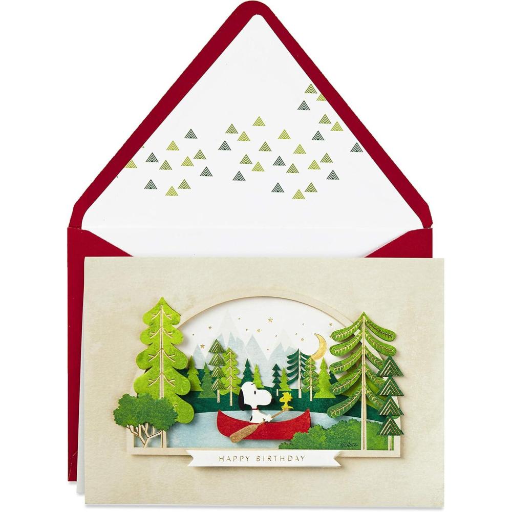 image:imageHallmark Signature Peanuts Birthday Card Snoopy CanoeSnoopy Canoe