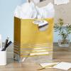 Hallmark 9″ Medium Gift Bag with Tissue Paper (Silver and Gold Foil) for Valentines Day, Graduations, Birthdays, Bridal Showers, Weddings, All Occasion