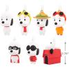 Hallmark Peanuts Charlie Brown Kneeling with Tree Christmas Ornament(Snoopy Mystery  Set of 2)