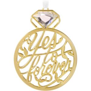 Hallmark Keepsake Christmas Ornament 2025, Our Engagement 2025, Metal, Engagement Gifts(Yes to Forever)
