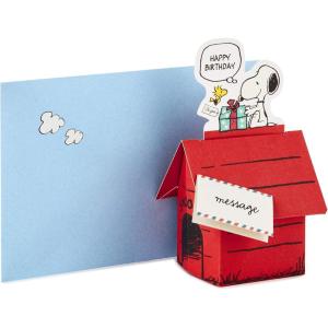 Hallmark Peanuts Birthday Card (Snoopy, Balloons)(Snoopy Dog House)