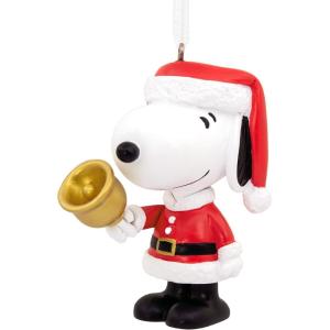 Hallmark Peanuts Charlie Brown Kneeling with Tree Christmas Ornament(Snoopy Bell Ringer)