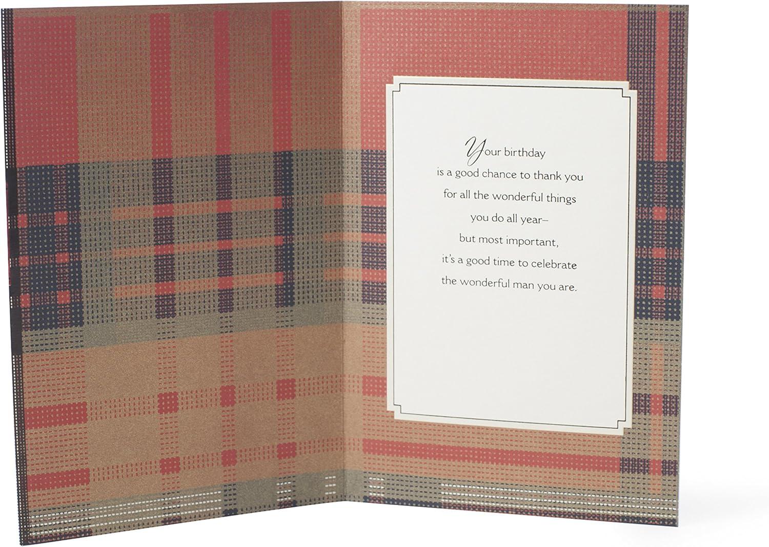 image:imageHallmark Birthday Greeting Card for Dad Wonderful ManPlaid