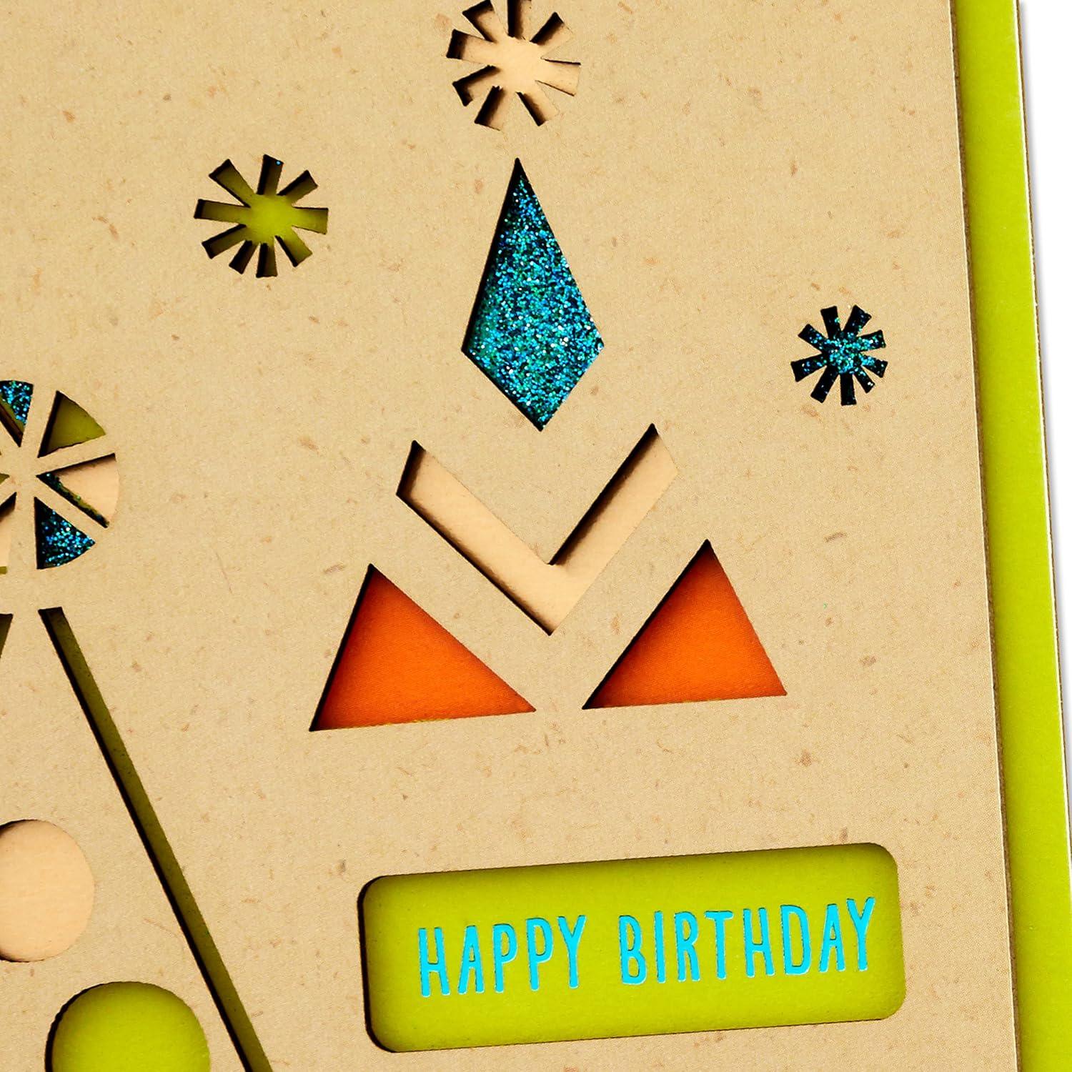 image:imageHallmark Signature Birthday Card Happy Happy HappyParty Hats