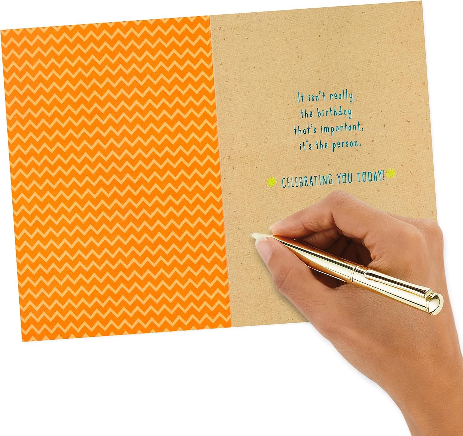 image:imageHallmark Signature Birthday Card Happy Happy HappyParty Hats