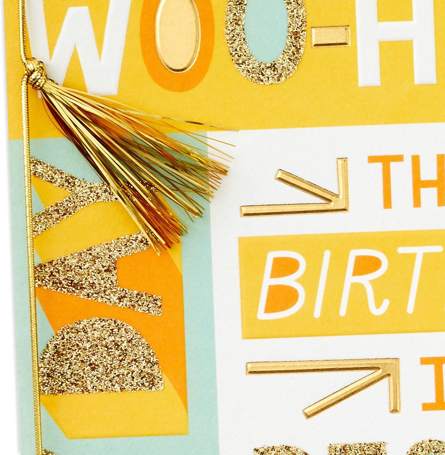 image:imageHallmark Signature Birthday Card Happy Happy HappySomething to Celebrate