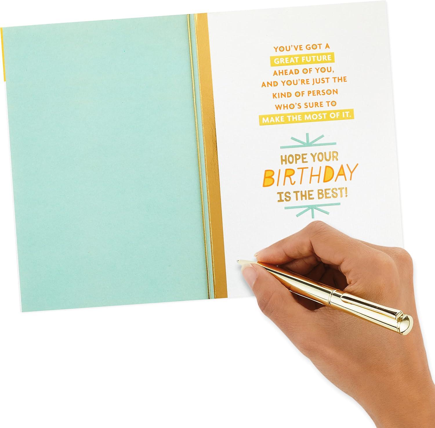 image:imageHallmark Signature Birthday Card Happy Happy HappySomething to Celebrate