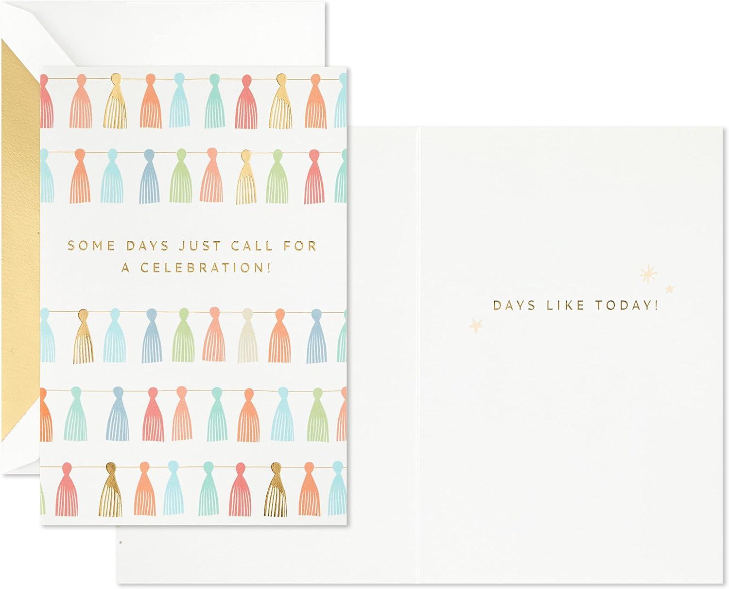 image:imageHallmark Signature Pack of 4 Birthday Cards or Congratulations Cards Some Days Call for a CelebrationMulticolor
