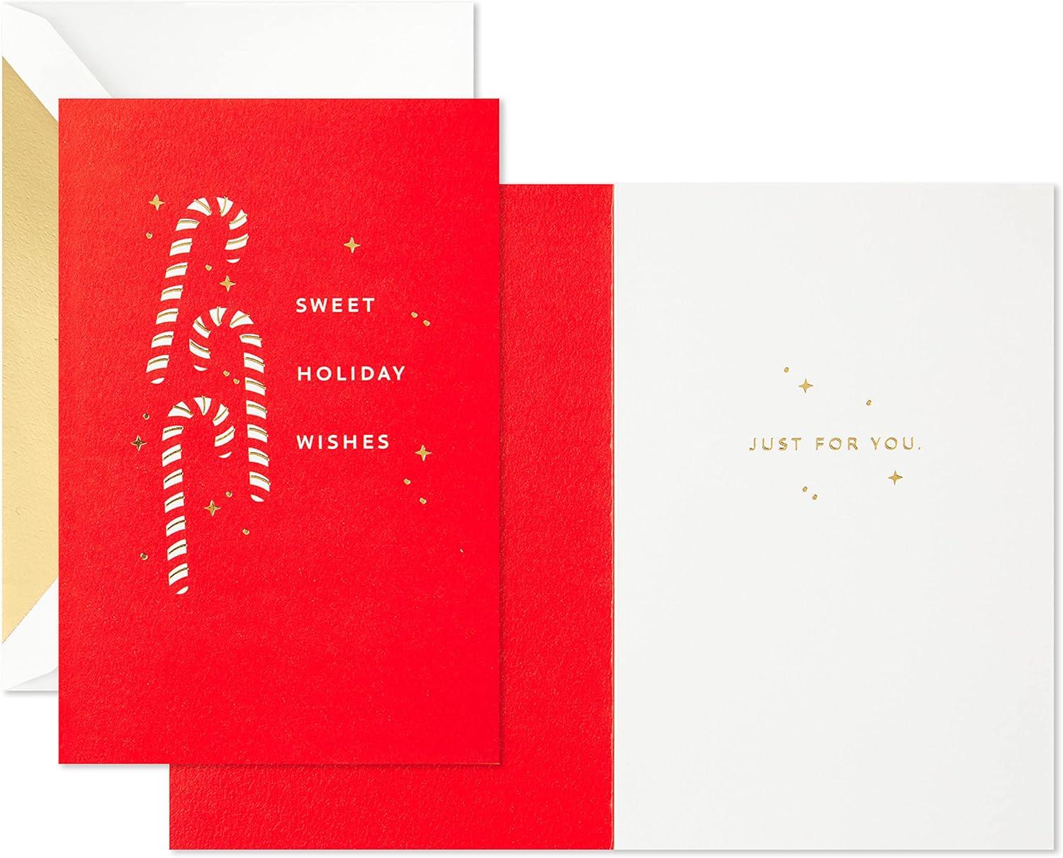 image:imageHallmark Signature Pack of 4 Christmas Cards Candy CanesCandy Canes Pack of Cards