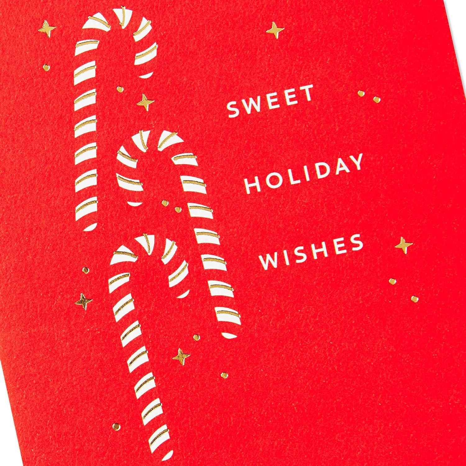 image:imageHallmark Signature Pack of 4 Christmas Cards Candy CanesCandy Canes Pack of Cards