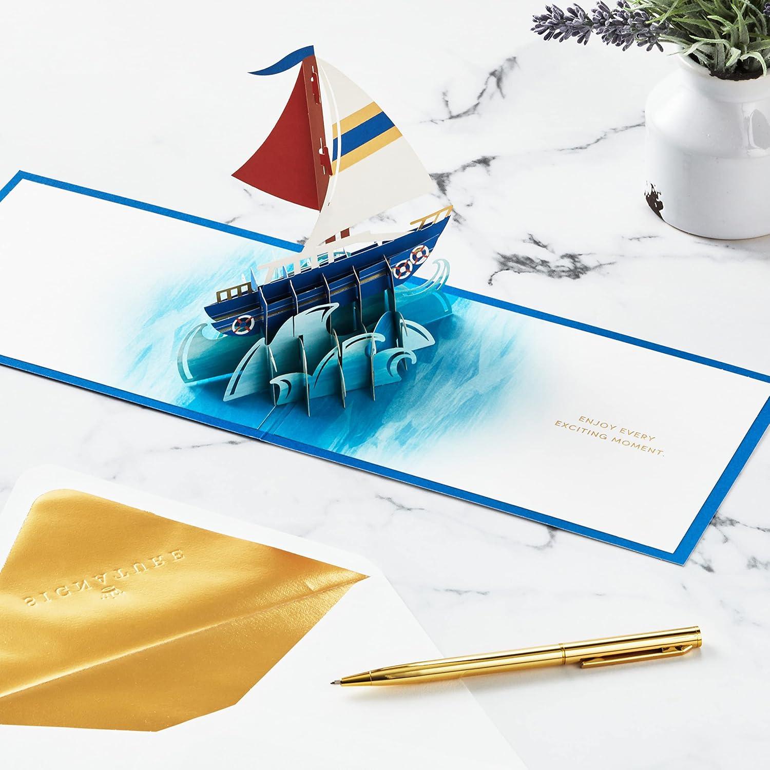 image:imageHallmark Signature Paper Wonder Pop Up Birthday Card SailboatPop Up Sailboat