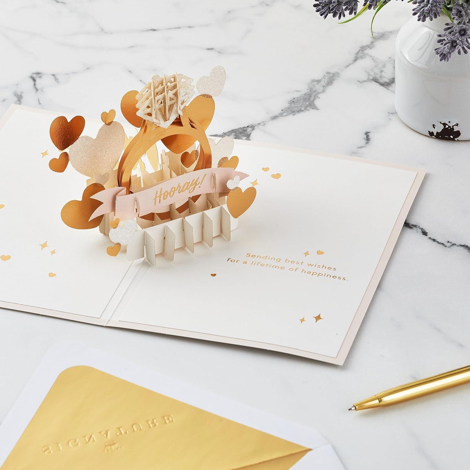 image:imageHallmark Signature Paper Wonder PopUp Engagement Card Diamond Ring