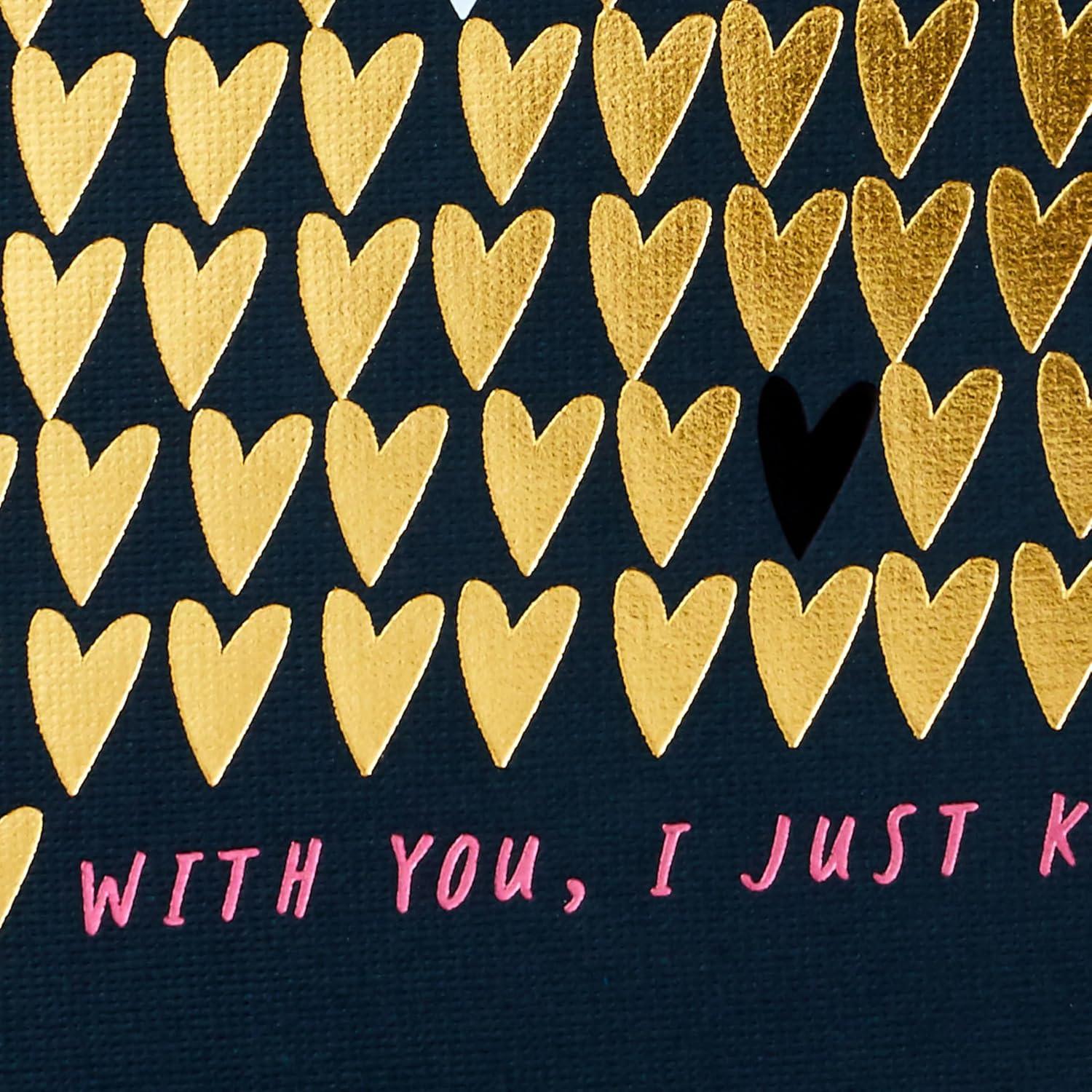 image:imageHallmark Signature Valentines Day Card Anniversary Card Love Card for Significant Other Gold Foil HeartsWHITE