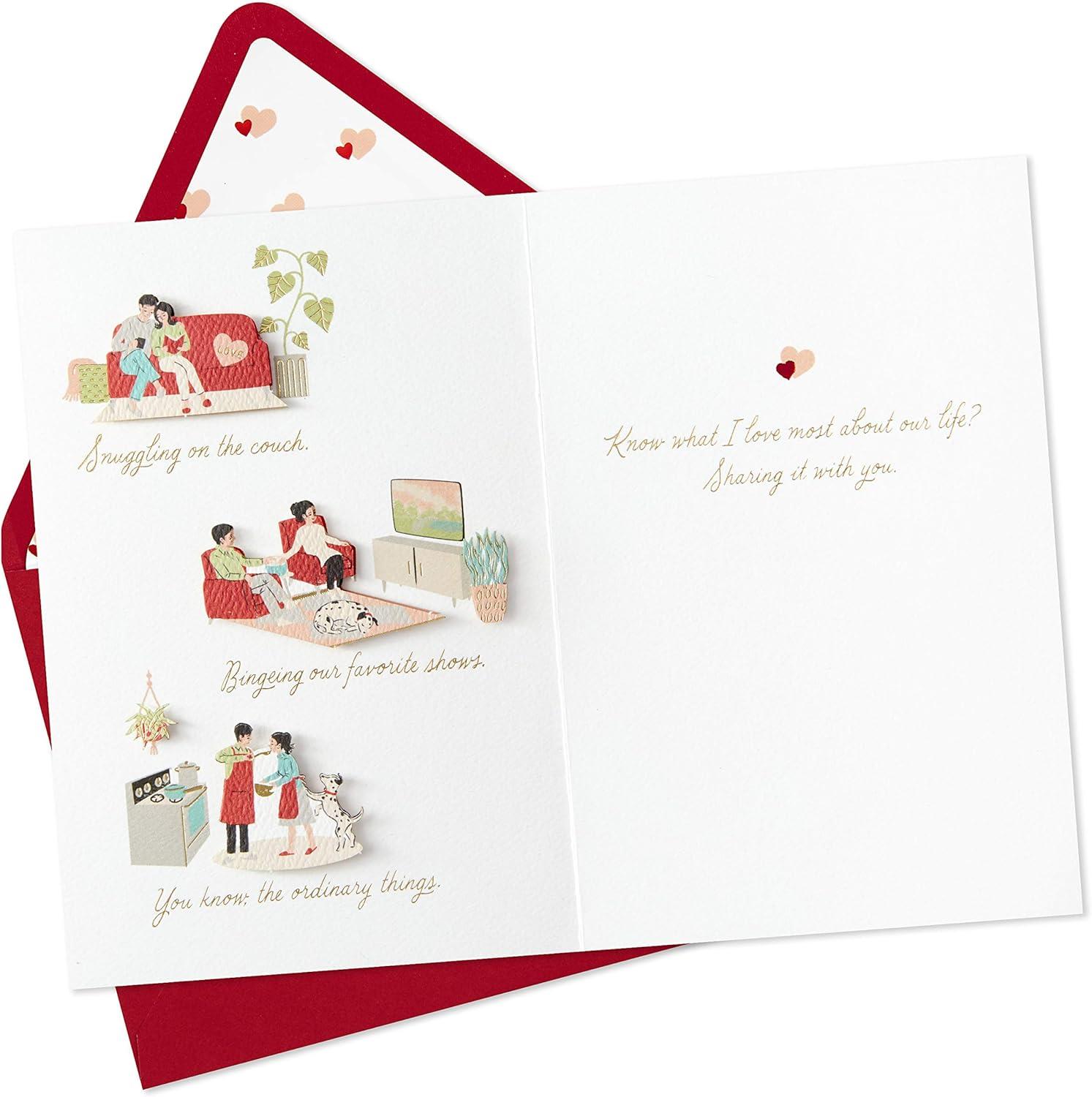 image:imageHallmark Signature Valentines Day Card Anniversary Card Love Card for Significant Other Gold Foil HeartsWhat I Love Most