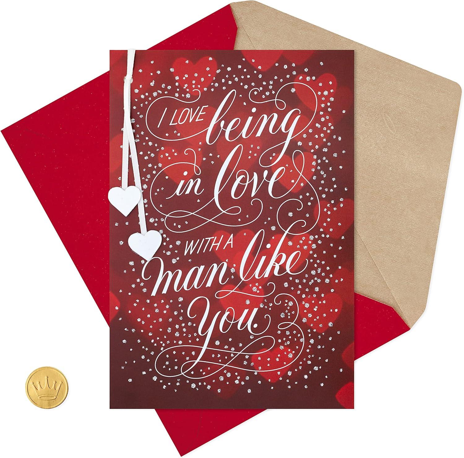 image:imageHallmark Valentines Day Card for Husband or Boyfriend Love Being in Love for Anniversary or Romantic BirthdayTwo Silver Hearts
