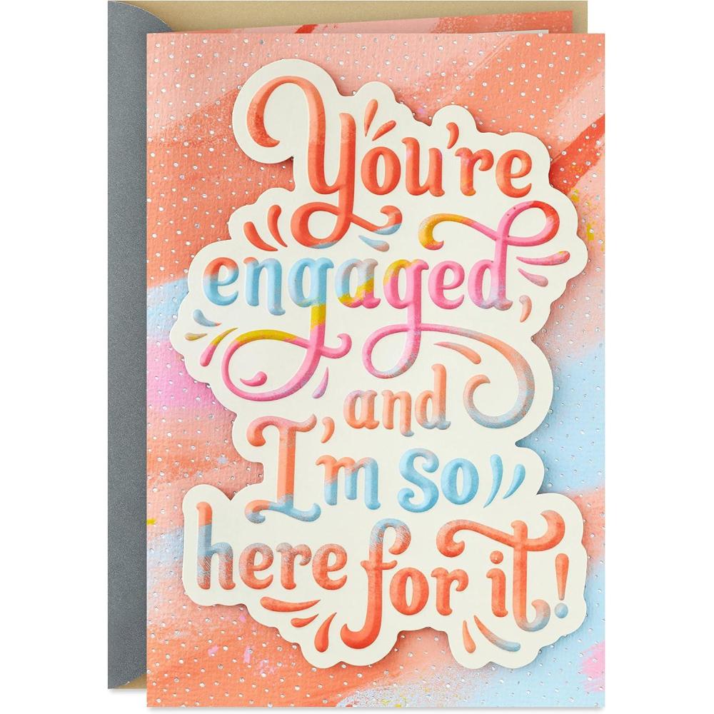 image:imageHallmark Engagement Congratulations Card Yes Youre EngagedHere for It