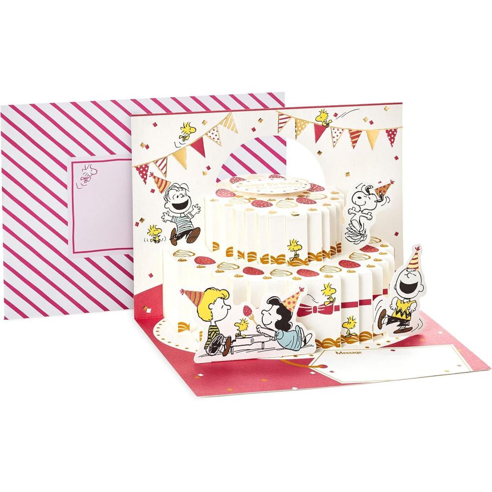 image:imageHallmark Paper Wonder Peanuts Pop Up Birthday Card Snoopy Dog HousePeanuts and Snoopy Cake