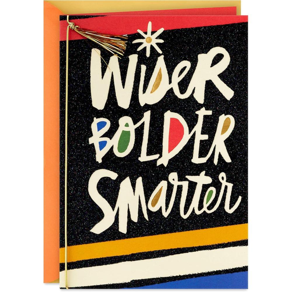 image:imageHallmark Signature Birthday Card Gold DiamondsWiser Bolder Smarter
