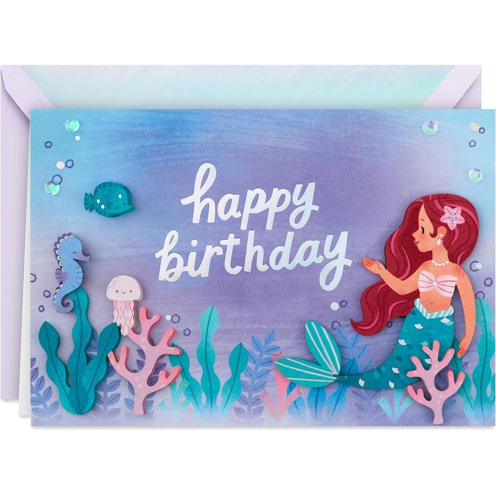 image:imageHallmark Signature Birthday Card for Girls Mermaid