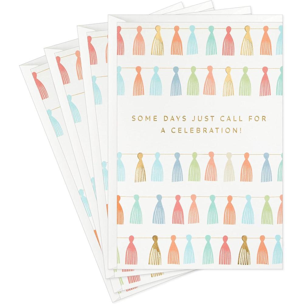 image:imageHallmark Signature Pack of 4 Birthday Cards or Congratulations Cards Some Days Call for a CelebrationMulticolor