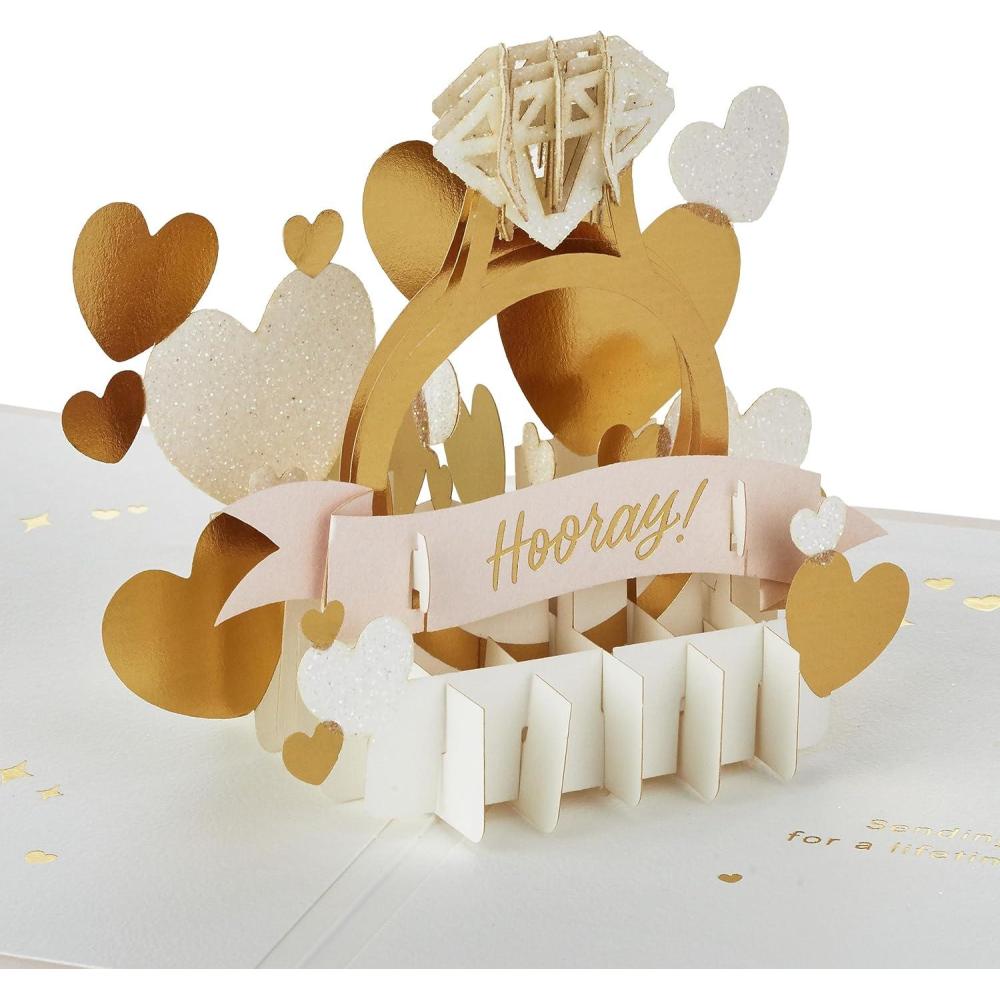 image:imageHallmark Signature Paper Wonder PopUp Engagement Card Diamond Ring