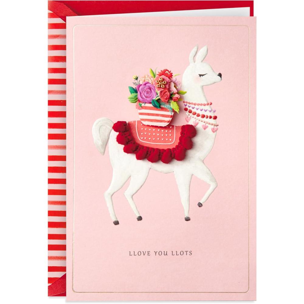 image:imageHallmark Signature Valentines Day Card Llama LloveLlama Love