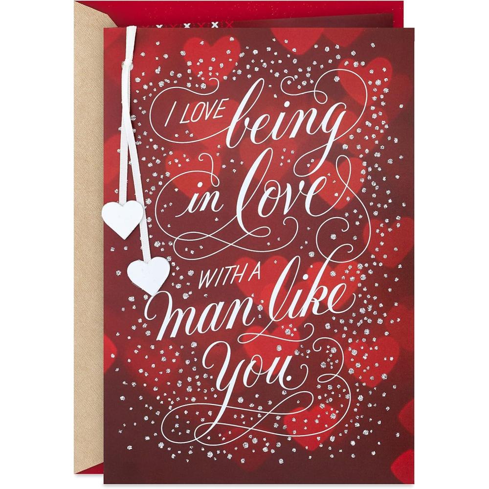 image:imageHallmark Valentines Day Card for Husband or Boyfriend Love Being in Love for Anniversary or Romantic BirthdayTwo Silver Hearts