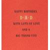 Hallmark Birthday Card for Dad (Cake and Candles)(Cake and Candles)