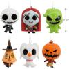 Hallmark Disney Tim Burton’s The Nightmare Before Christmas Series 3 Mystery Christmas Ornaments, Shatterproof, Set of 2, Gifts for Disney Fans